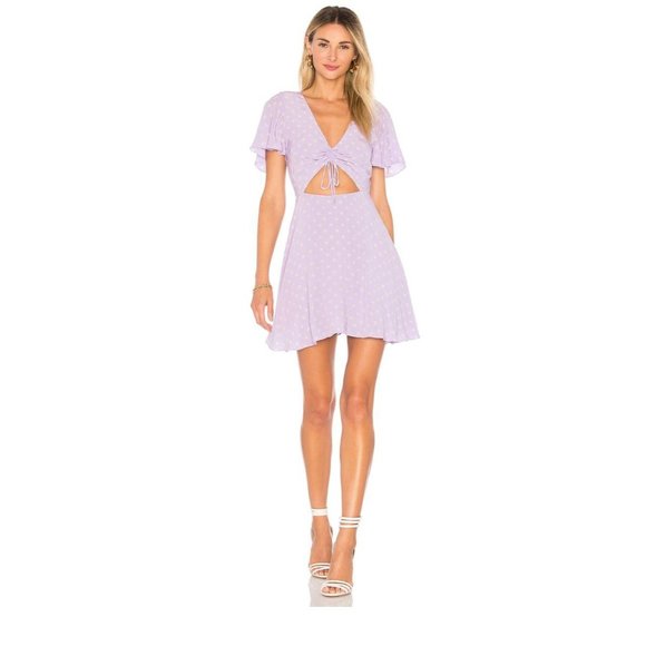 Privacy Please Dresses & Skirts - NWT PRIVACY PLEASE Lilac Polka Dot Mini Dress S
